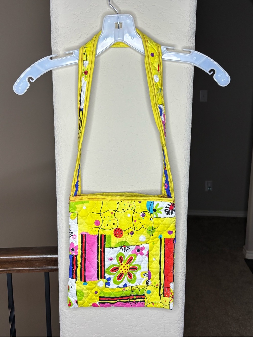 Quilted Patchwork Bag with Snap Closure Unbranded Colorful Whimsy Travel Gift